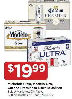 Food 4 Less Michelob Ultra, Modelo Oro, Corona Premier or Estrella Jalisco offer