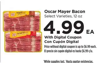 Food 4 Less Oscar Mayer Bacon offer