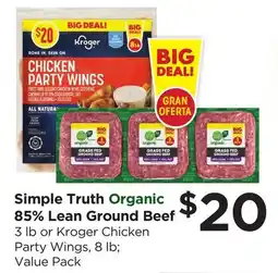 Food 4 Less Simple Truth Organic 85% Lean Ground Beef offer