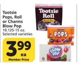 Vons Tootsie Pops, Roll or Charms Blow Pop offer