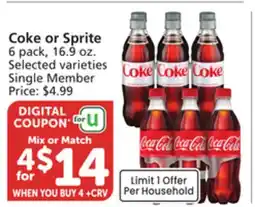 Vons Coke or Sprite offer