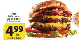 Vons Fresh 80% Lean Ground Beef offer