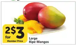 Vons Large Ripe Mangos offer