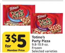 Vons Totino's Party Pizza offer