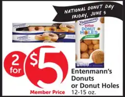 Vons Entenmann's Donuts or Donut Holes offer