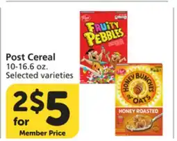 Vons Post Cereal offer