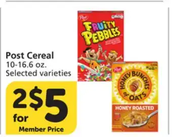 Vons Post Cereal offer