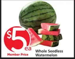 Vons Whole Seedless Watermelon offer