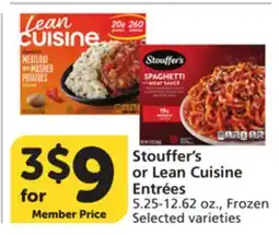 Vons Stouffer's or Lean Cuisine Entrées offer