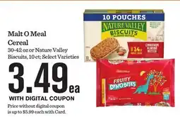Mariano's Malt O Meal Cereal, 30-42 oz or Nature Valley Biscuits, 10 ct offer