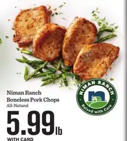 Mariano's Niman Ranch Boneless Pork Chops offer