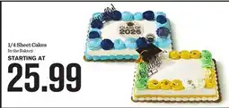 Mariano's 1/4 Sheet Cakes offer