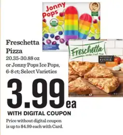 Mariano's Freschetta Pizza or Jonny Pops Ice Pops offer