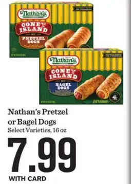 Mariano's Nathan's Pretzel or Bagel Dogs offer
