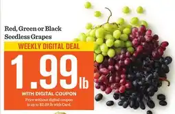 Mariano's Red, Green or Black Seedless Grapes offer