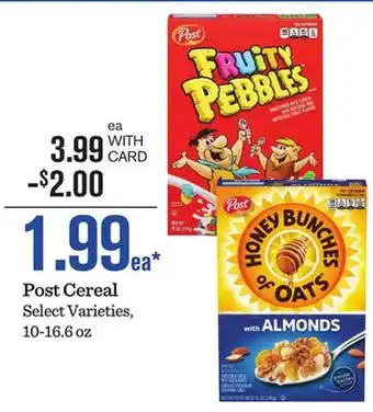 Mariano's Post Cereal offer