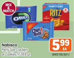 Tony’s Fresh Market Nabisco Party Size Crackers or Cookies offer