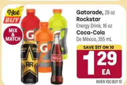 Tony’s Fresh Market Gatorade or Rockstar or Coca-Cola offer