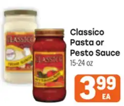 Tony’s Fresh Market Classico Pasta or Pesto Sauce offer