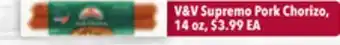 Tony’s Fresh Market V&V Supremo Pork Chorizo offer