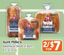Tony’s Fresh Market Aunt Millie's Bakehouse Bread or Buns offer