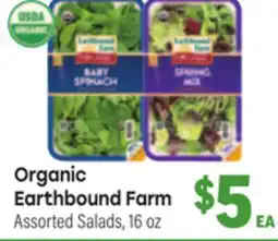 Tony’s Fresh Market Organic Earthbound Farm Assorted Salads offer