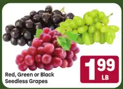 Tony’s Fresh Market Red, Green or Black Seedless Grapes offer