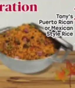 Tony’s Fresh Market Tony's Puerto Rican or Mexican Style Rice offer
