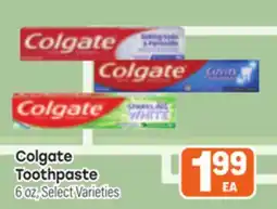 Tony’s Fresh Market Colgate Toothpaste offer