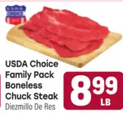 Tony’s Fresh Market USDA Choice Family Pack Boneless Chuck Steak offer