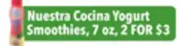 Tony’s Fresh Market Nuestra Cocina Yogurt Smoothies offer