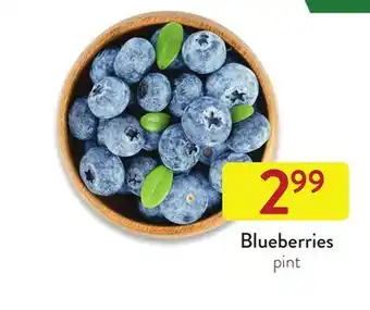 Fresh Thyme Blueberries offer