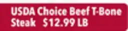 Tony’s Fresh Market USDA Choice Beef T-Bone Steak offer