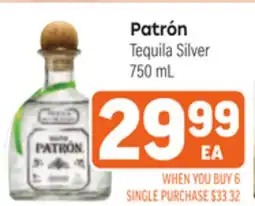 Tony’s Fresh Market Patrón Tequila Silver offer