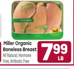 Tony’s Fresh Market Miller Organic Boneless Breast offer