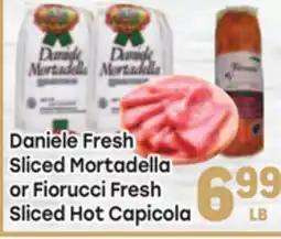Tony’s Fresh Market Daniele Fresh Sliced Mortadella or Fiorucci Fresh Sliced Hot Capicola offer