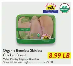Fresh Thyme Organic Boneless Skinless Chicken Breast offer