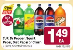 Tony’s Fresh Market 7UP, Dr Pepper, Squirt, Pepsi, Diet Pepsi or Crush offer
