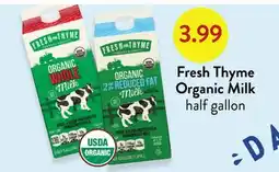 Fresh Thyme Fresh Thyme Organic Milk offer