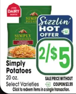 Jewel-Osco Simply Potatoes offer