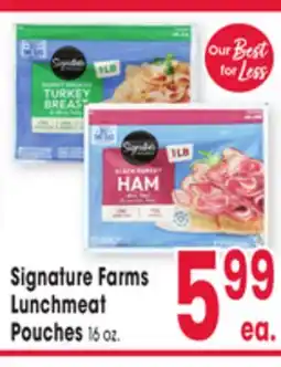 Jewel-Osco Signature Farms Lunchmeat Pouches offer
