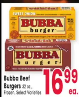 Jewel-Osco Bubba Beef Burgers offer
