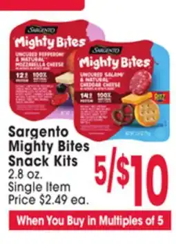 Jewel-Osco Sargento Mighty Bites Snack Kits offer