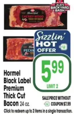 Jewel-Osco Hormel Black Label Premium Thick Cut Bacon offer