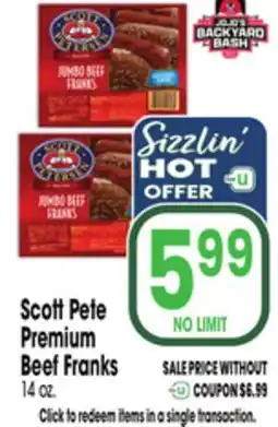Jewel-Osco Scott Pete Premium Beef Franks offer