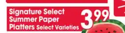 Jewel-Osco Signature Select Summer Paper Platters offer