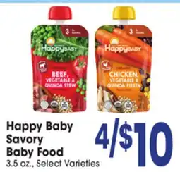 Jewel-Osco Happy Baby Savory Baby Food offer