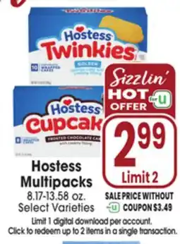 Jewel-Osco Hostess Multipacks offer