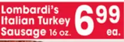 Jewel-Osco Lombardi's Italian Turkey Sausage offer