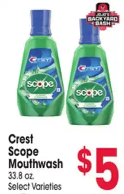 Jewel-Osco Crest Scope Mouthwash offer